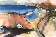 Malibu Surf, Pittura, Acquerello su carta acquerellata