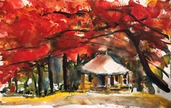 Tohoku Japón, Pintura, Acuarela sobre papel de acuarela