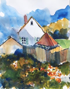 New England Backwateer, Painting, Watercolor on Watercolor Paper