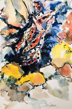 Japanese Koi number 23, Painting, Watercolor on Watercolor Paper