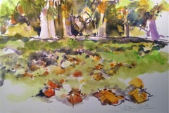 Hyde Park: Autumn, Painting, Watercolor on Watercolor Paper