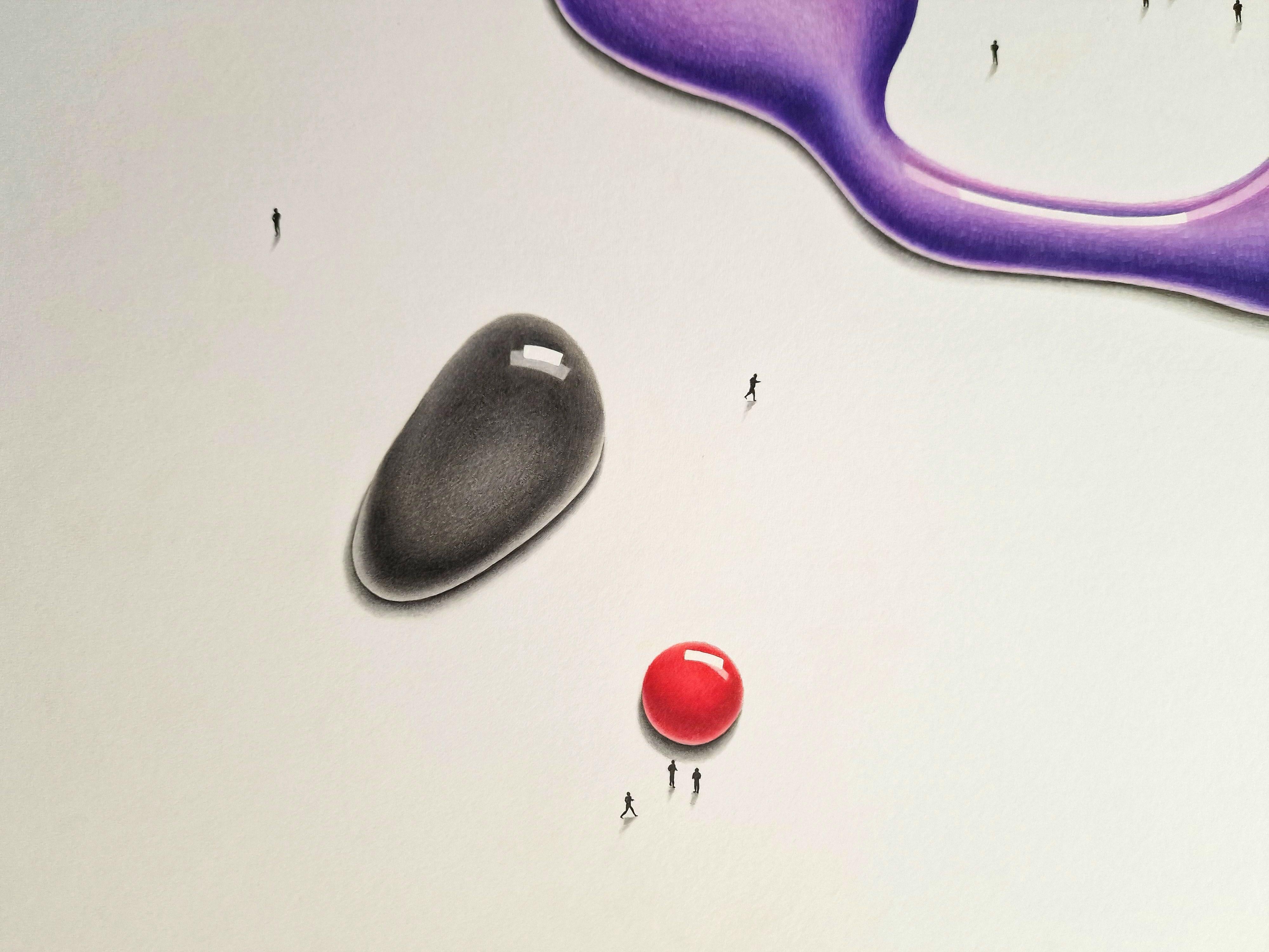 Meditative forms, Drawing, Pencil/Colored Pencil on Paper - Art by Daniel Shipton