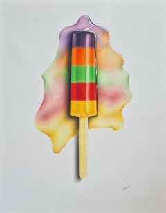 Ice lolly: summer, Drawing, Pencil/Colored Pencil on Paper