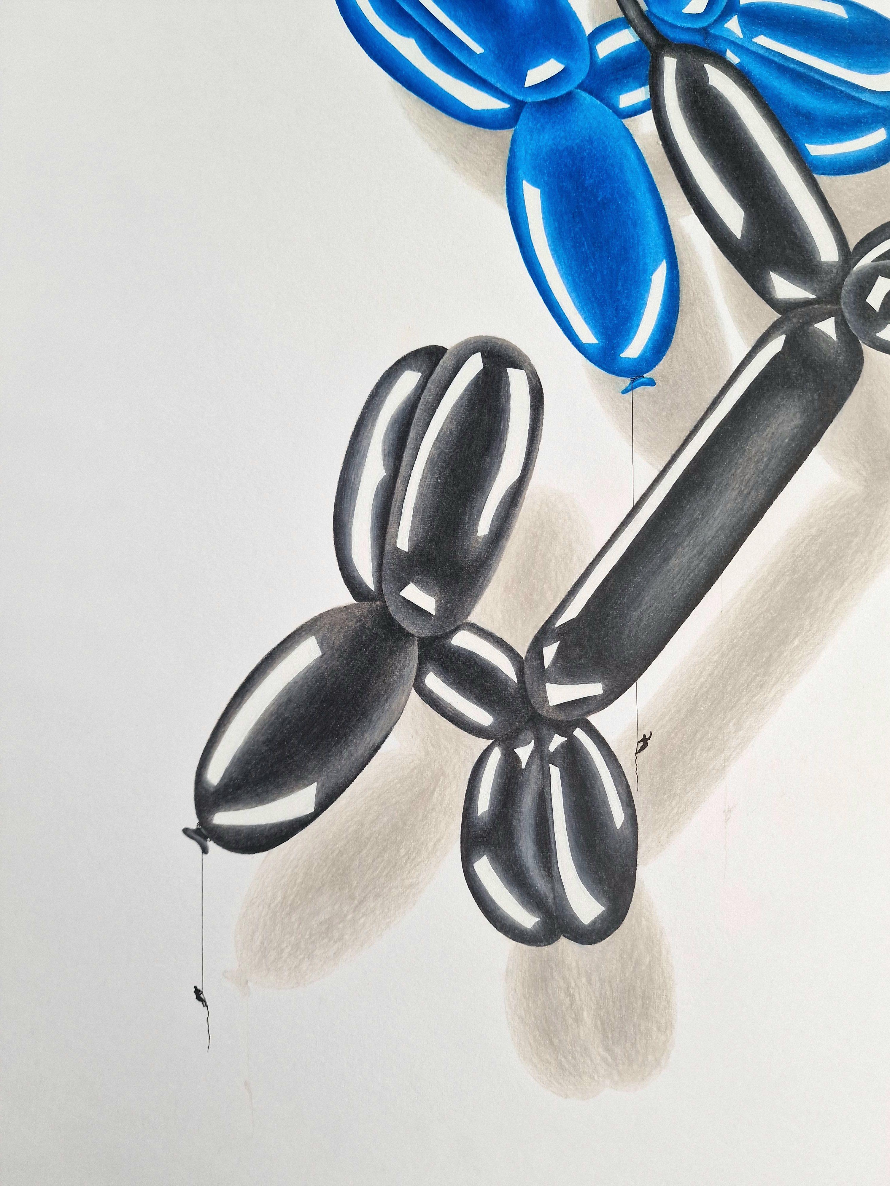 Up Up And Away, Drawing, Pencil/Colored Pencil on Paper - Contemporary Art by Daniel Shipton