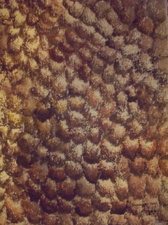 Dinosaur Skin Fossil, Painting, Watercolor on Paper