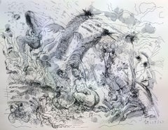 migration, Drawing, Pen & Ink on Watercolor Paper