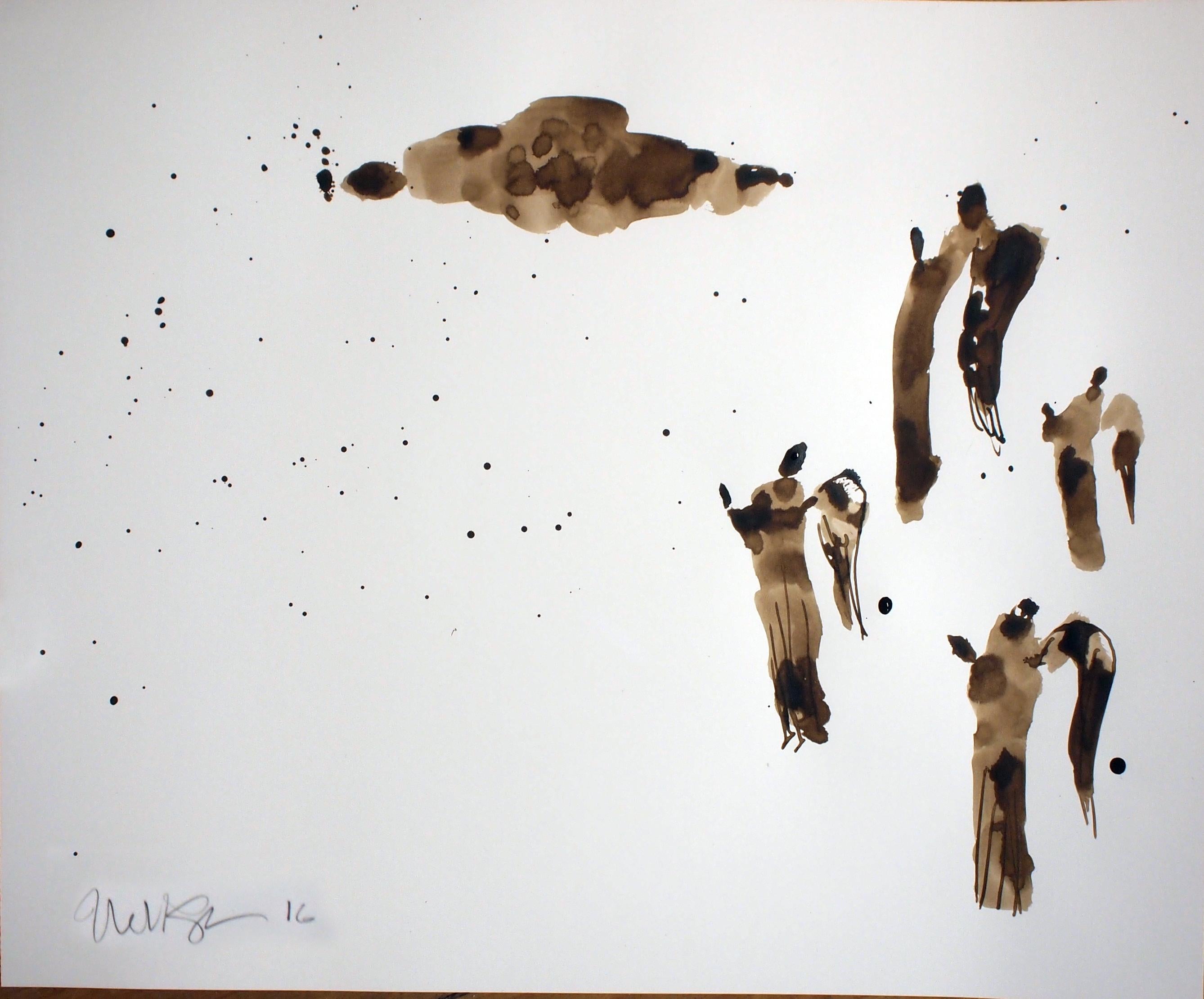 better angels, Painting, Watercolor on Other - Art by Edward Zelinsky