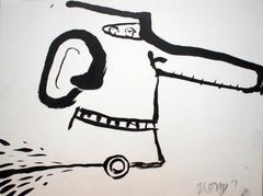 driving myself crazy, Drawing, Pen & Ink on Watercolor Paper