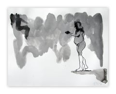 joy, Drawing, Pen & Ink on Watercolor Paper