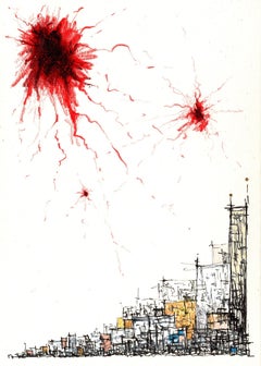 Cities in Dust III, Drawing, Pen & Ink on Other
