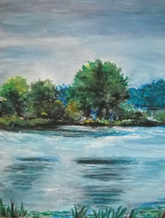 Rock cut state park, Painting, Watercolor on Canvas
