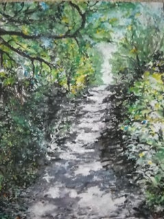 Rock cut state park, Painting, Watercolor on Canvas
