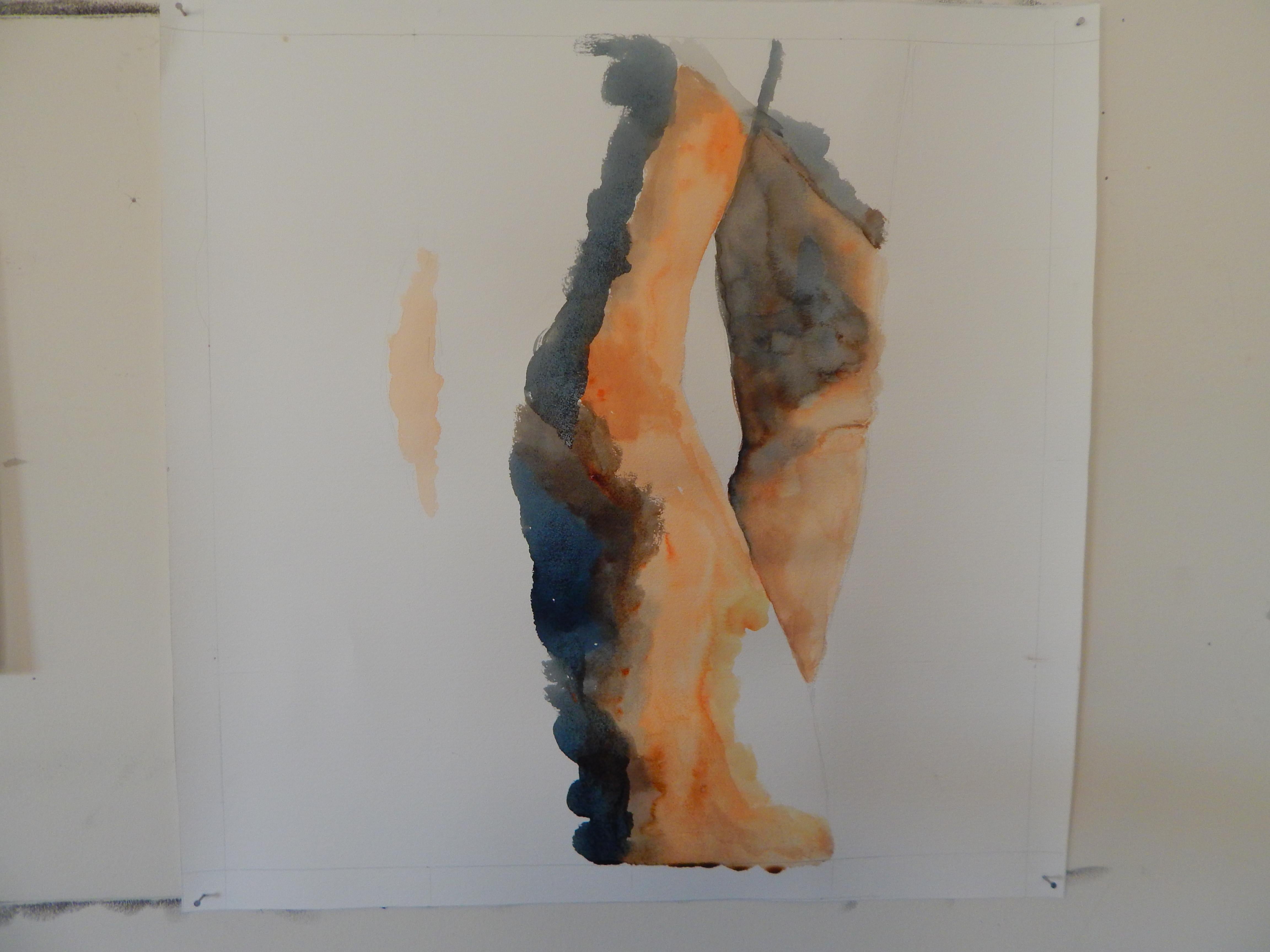Silenzioso per tutti questi anni, Pittura, Acquerello su carta - Art Astratto di Emily Redd