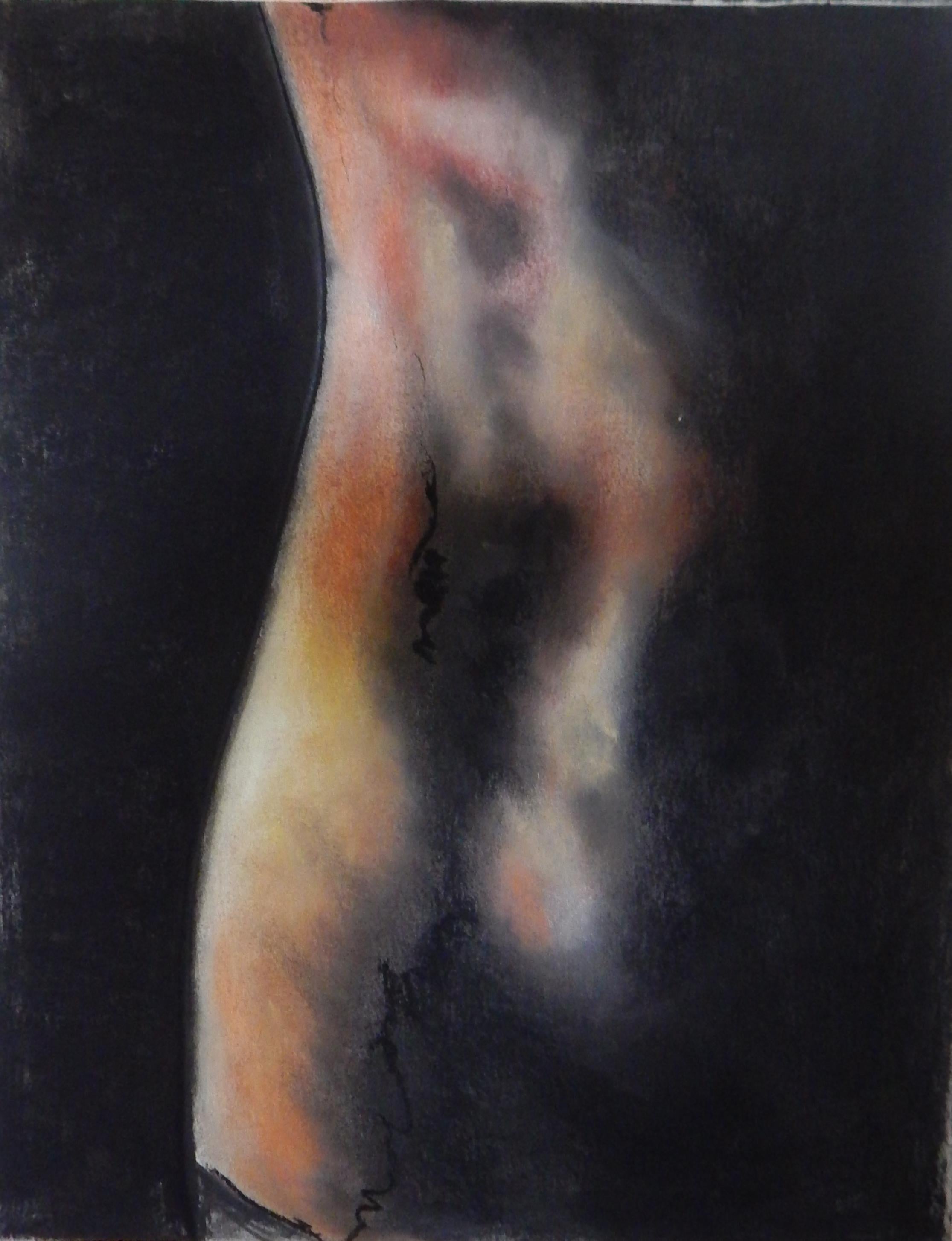 Abstract Drawing Emily Redd - Maison, dessin, fusain sur papier