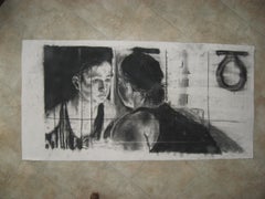 Silver Lining, Drawing, Charcoal on Paper