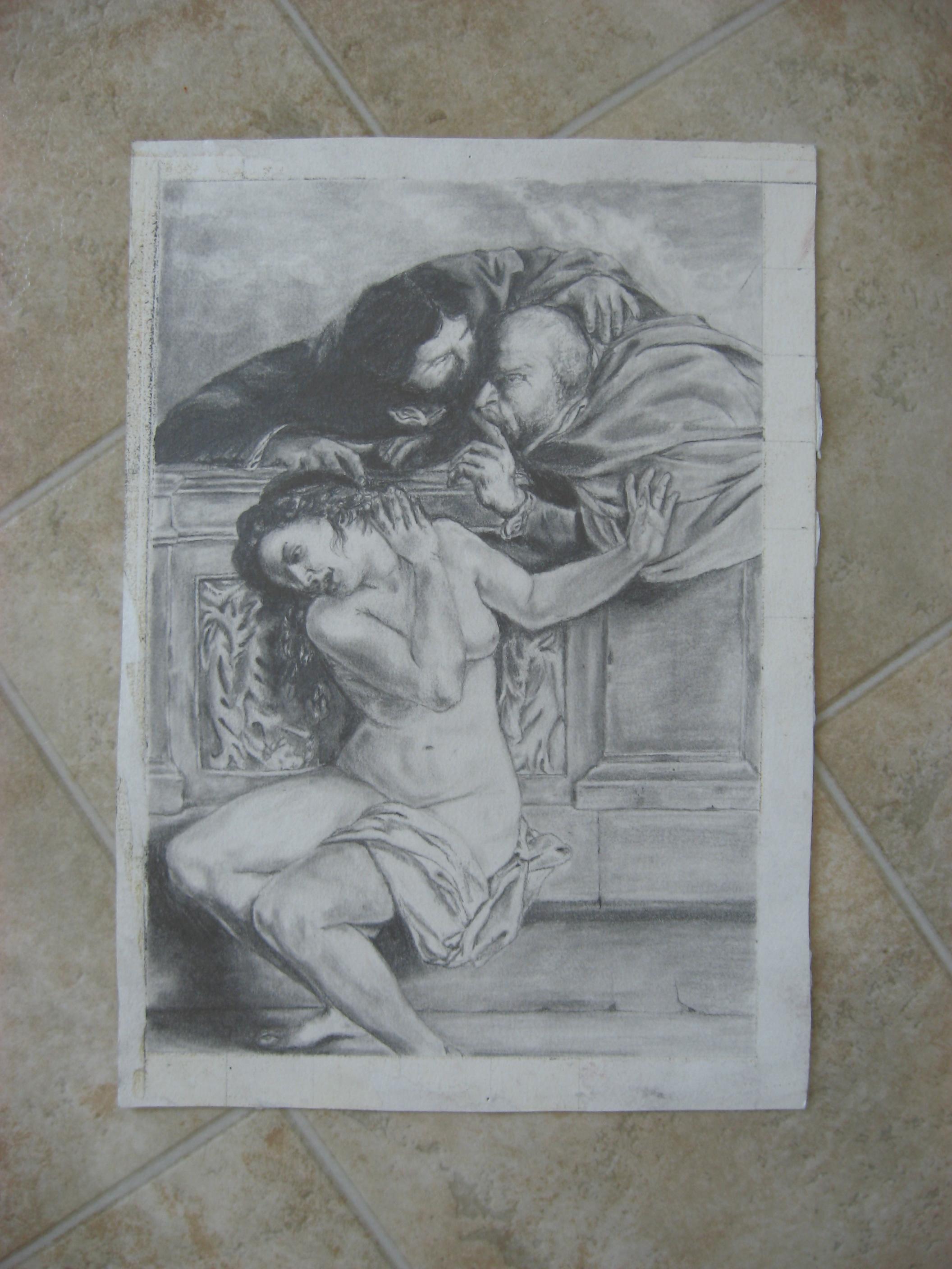 Susanna, Drawing, Pencil/Colored Pencil on Paper - Other Art Style Art by Emily Redd