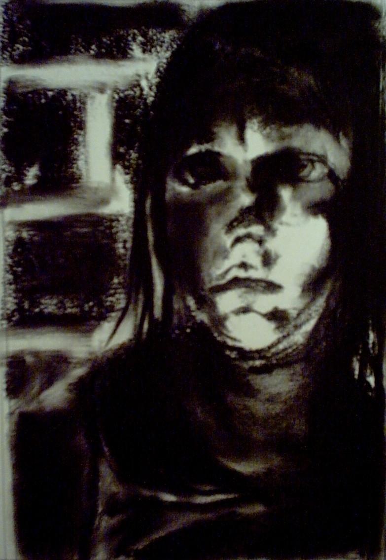 Abstract Drawing di Emily Redd - Rottura, Disegno, Carboncino su carta