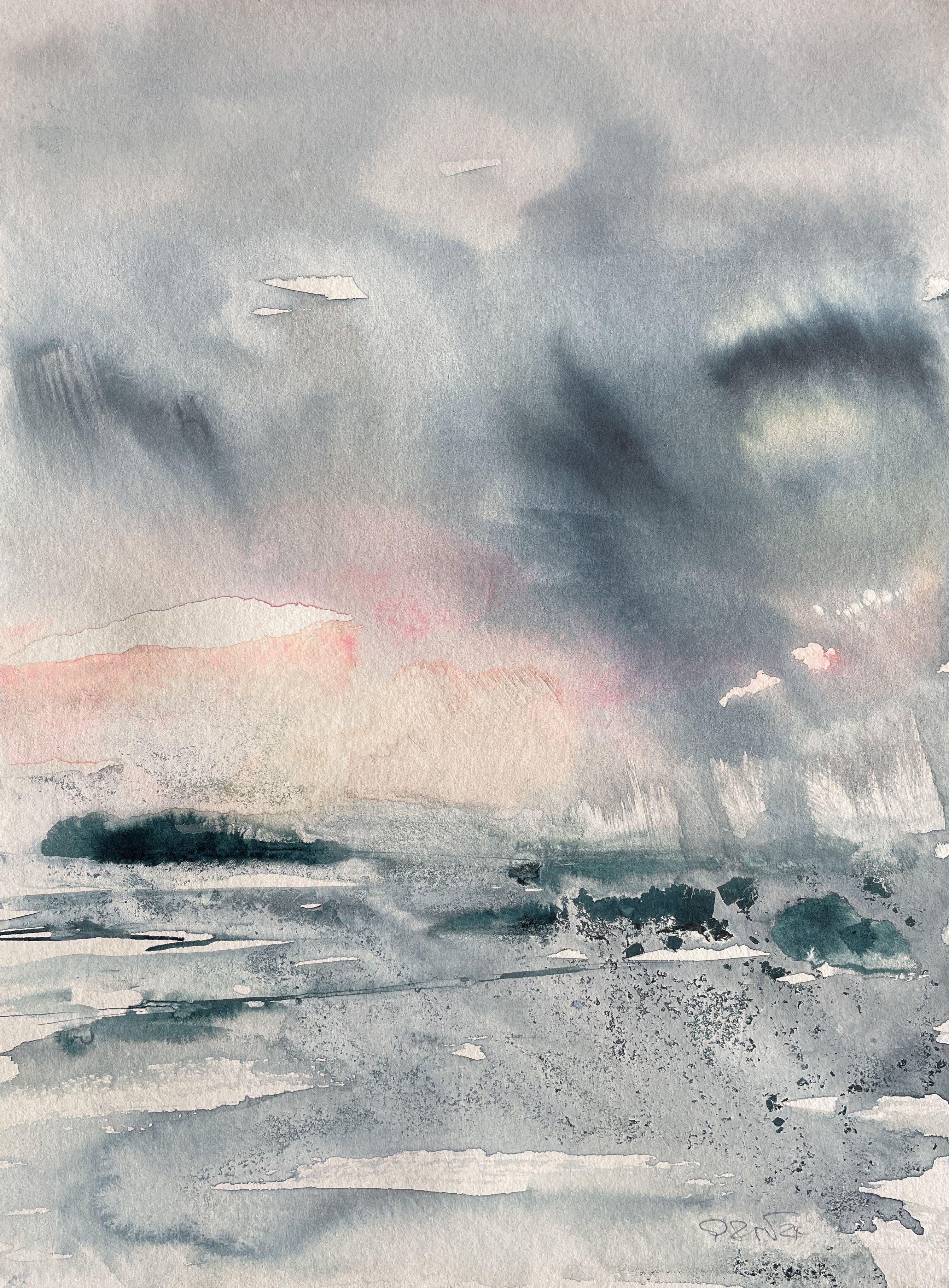 Such A Rainy Day, peinture, aquarelle sur papier