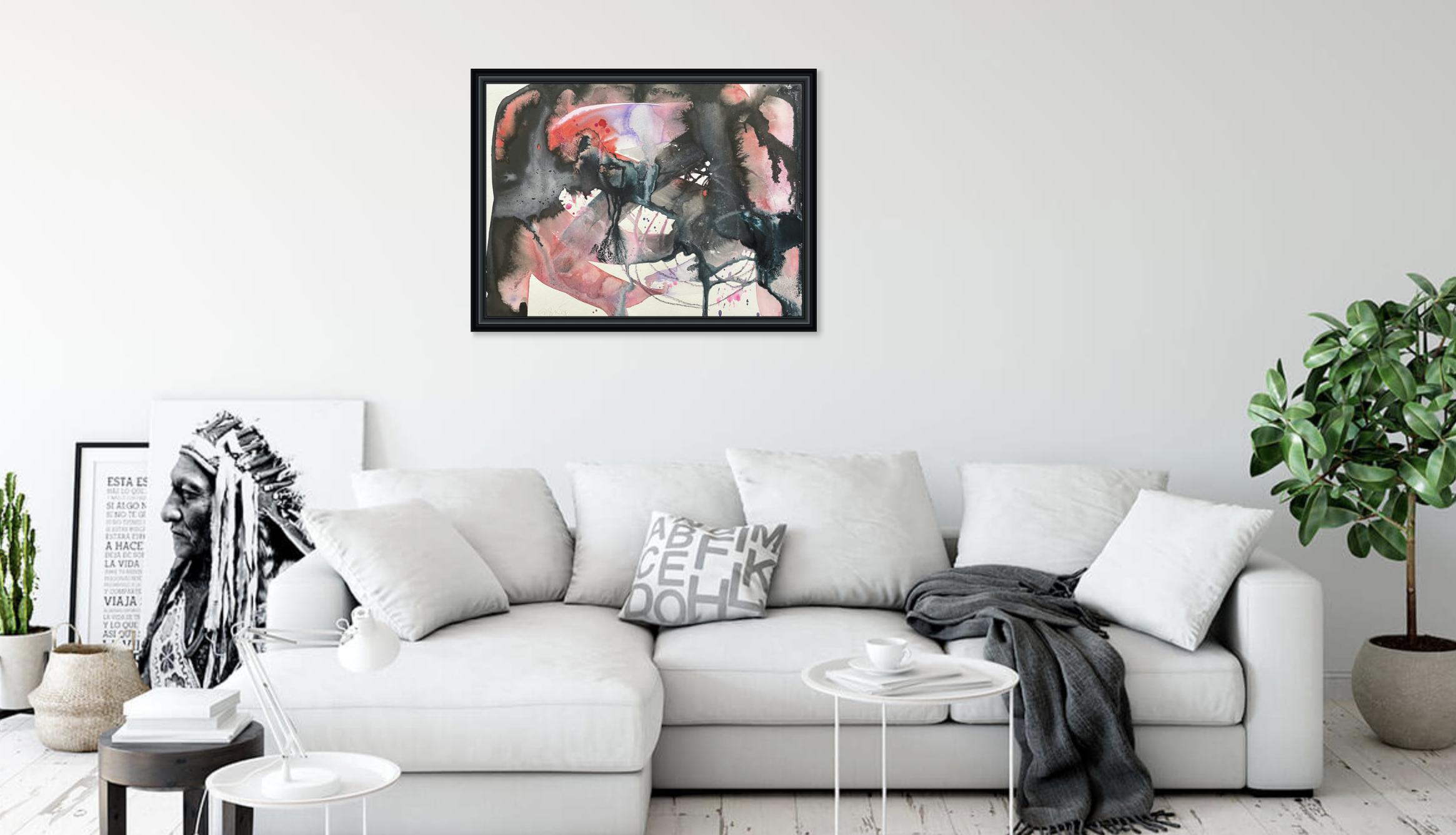 DonÂ´t Talk To Me About Valentines Day, Painting, Watercolor on Paper For Sale 2