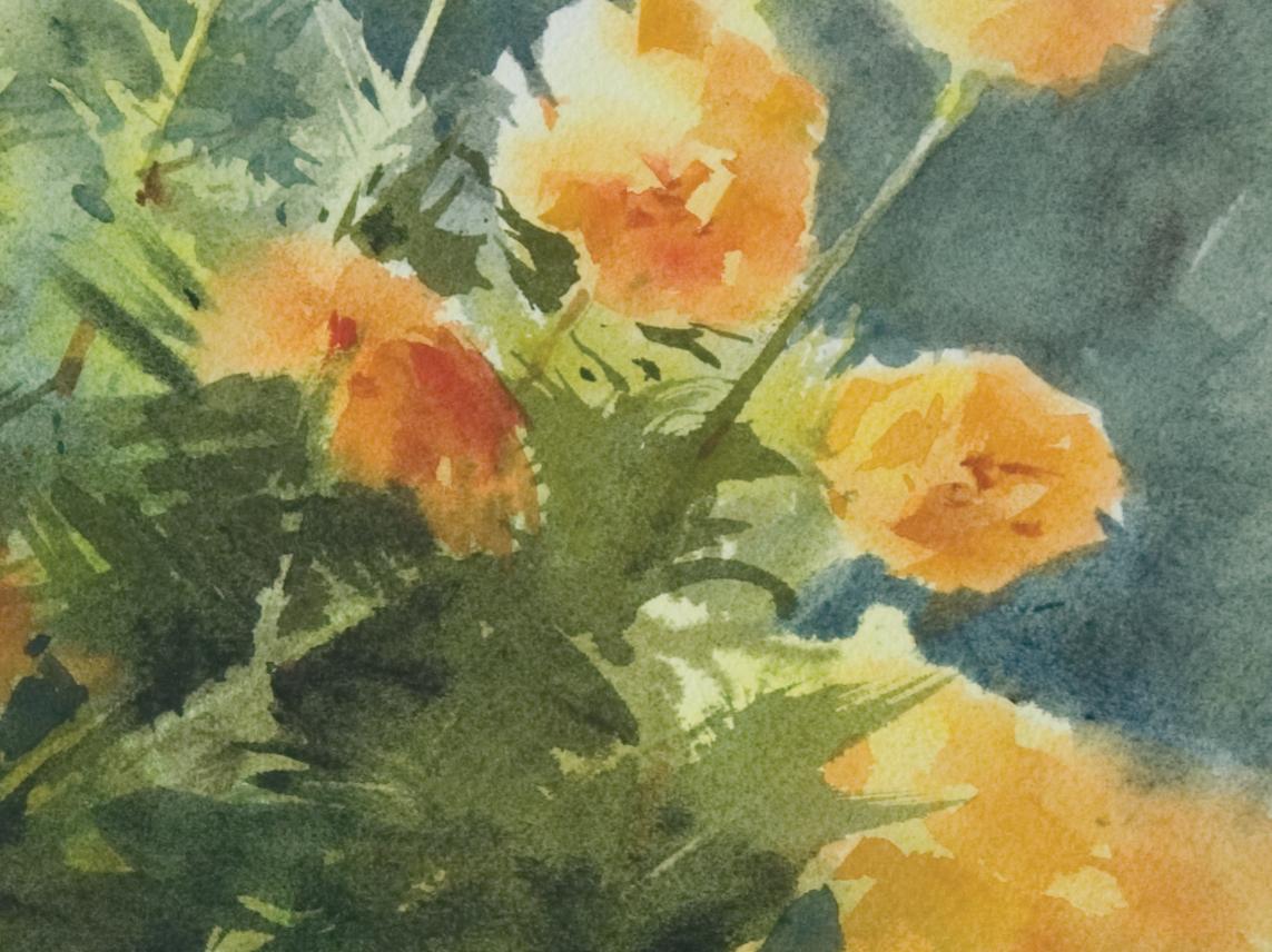 Flor 03, Pintura, Acuarela sobre papel de acuarela - Art Impresionista de Helal Uddin