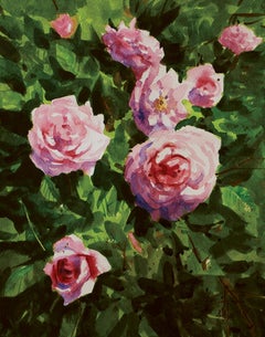Pink Rose, Painting, Watercolor on Watercolor Paper