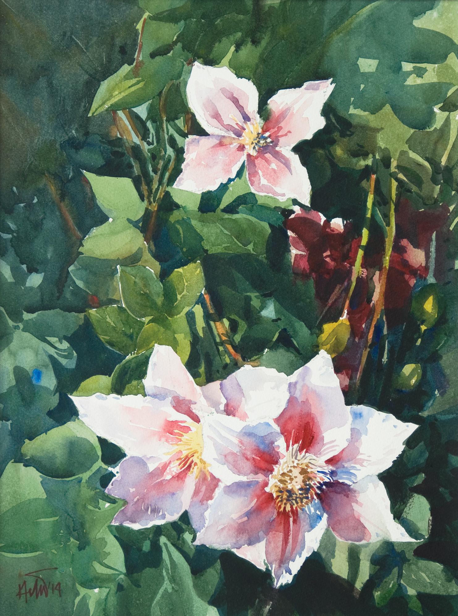 Flower 06, peinture, aquarelle sur papier aquarelle - Art de Helal Uddin
