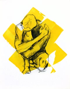 Figure XI, Drawing, Charcoal on Paper