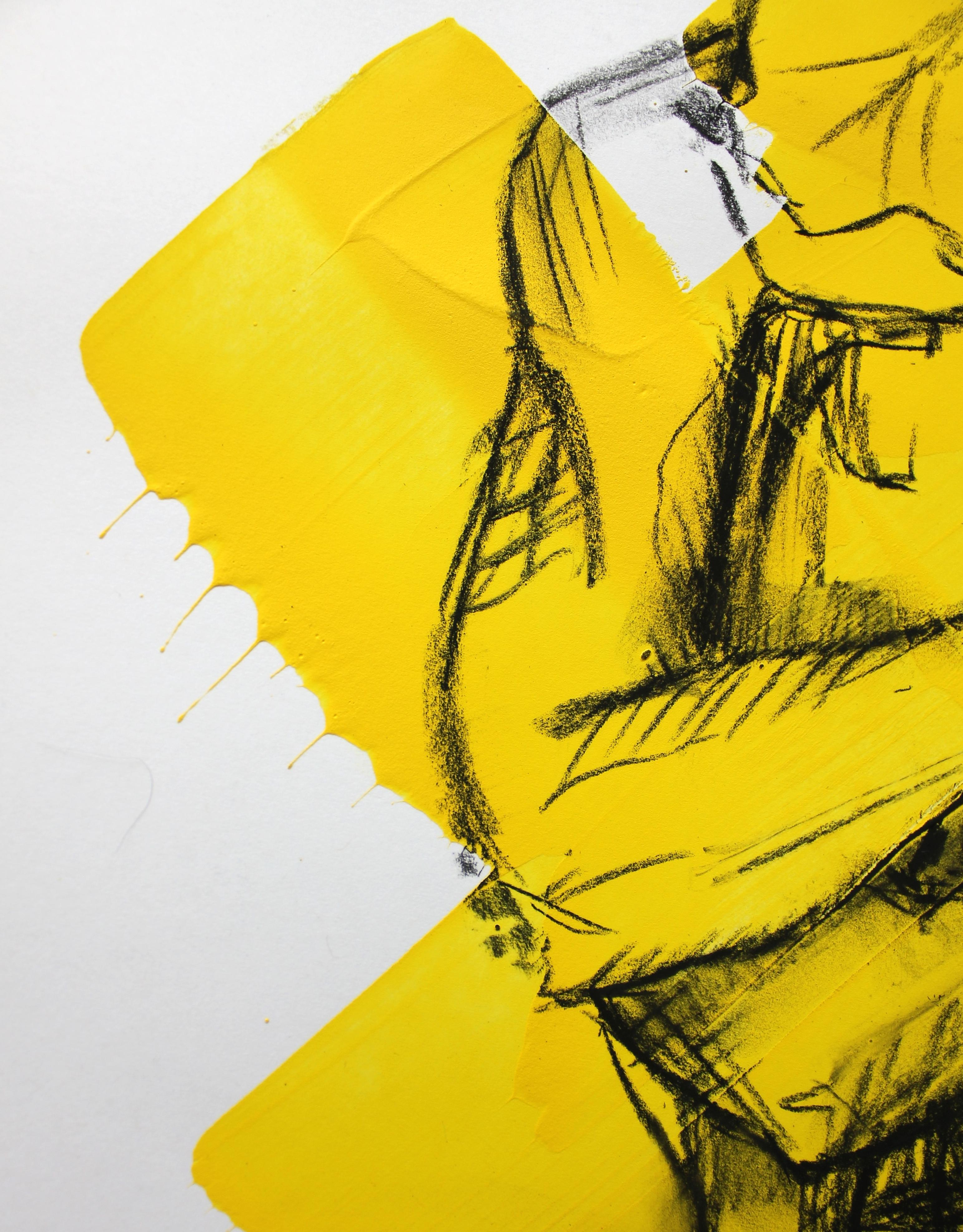 Figure XI, Drawing, Charcoal on Paper - Contemporary Art by J. Fowler