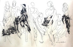 Ladies Luck, Drawing, Pen & Ink on Paper