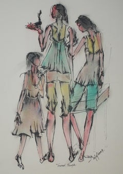 Towards Worship, Drawing, Pen & Ink on Paper