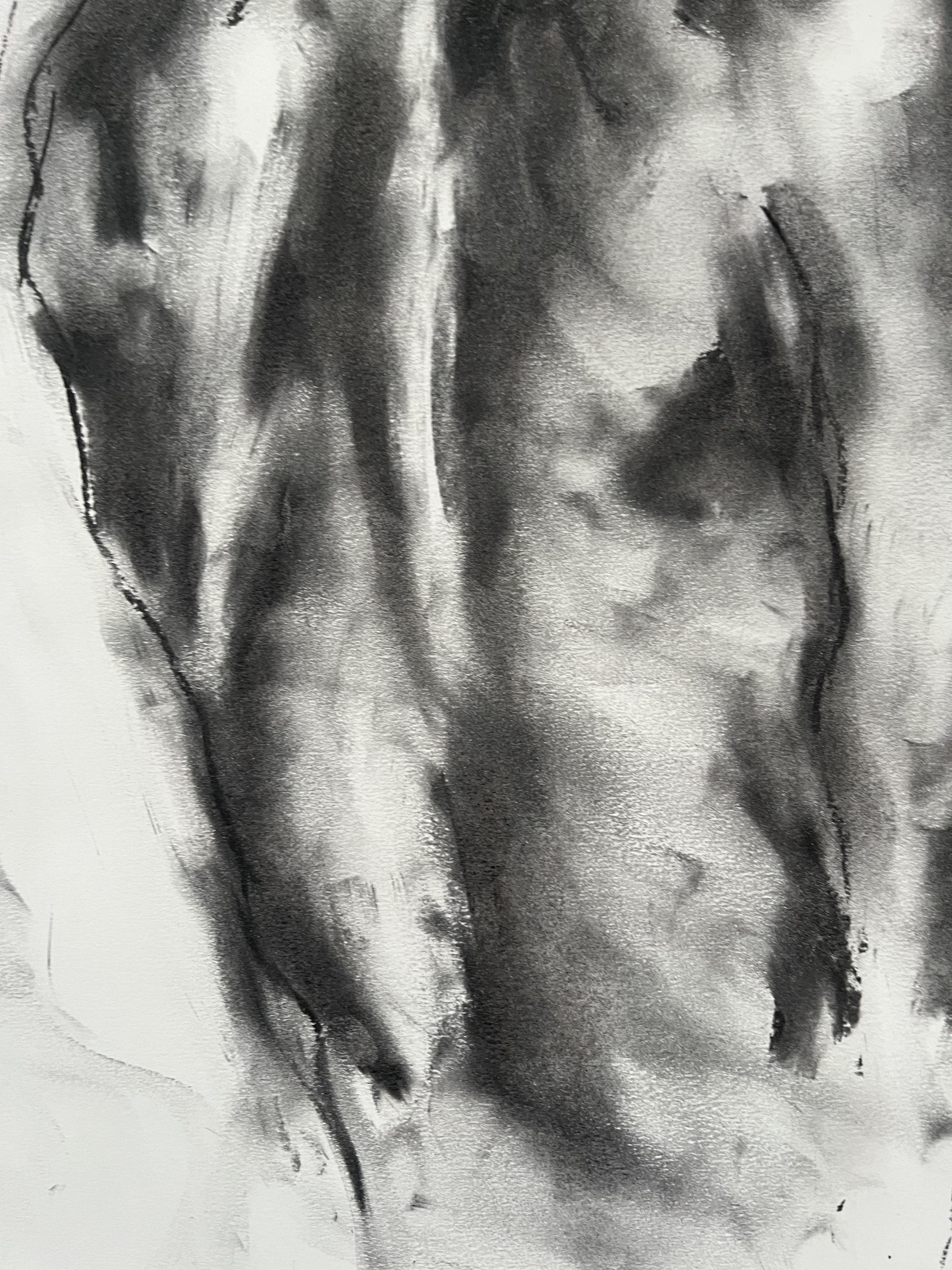 Torn, Drawing, Charcoal on Paper For Sale 2