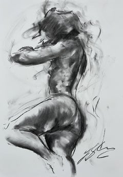 Dance For Life, Drawing, Charcoal on Paper