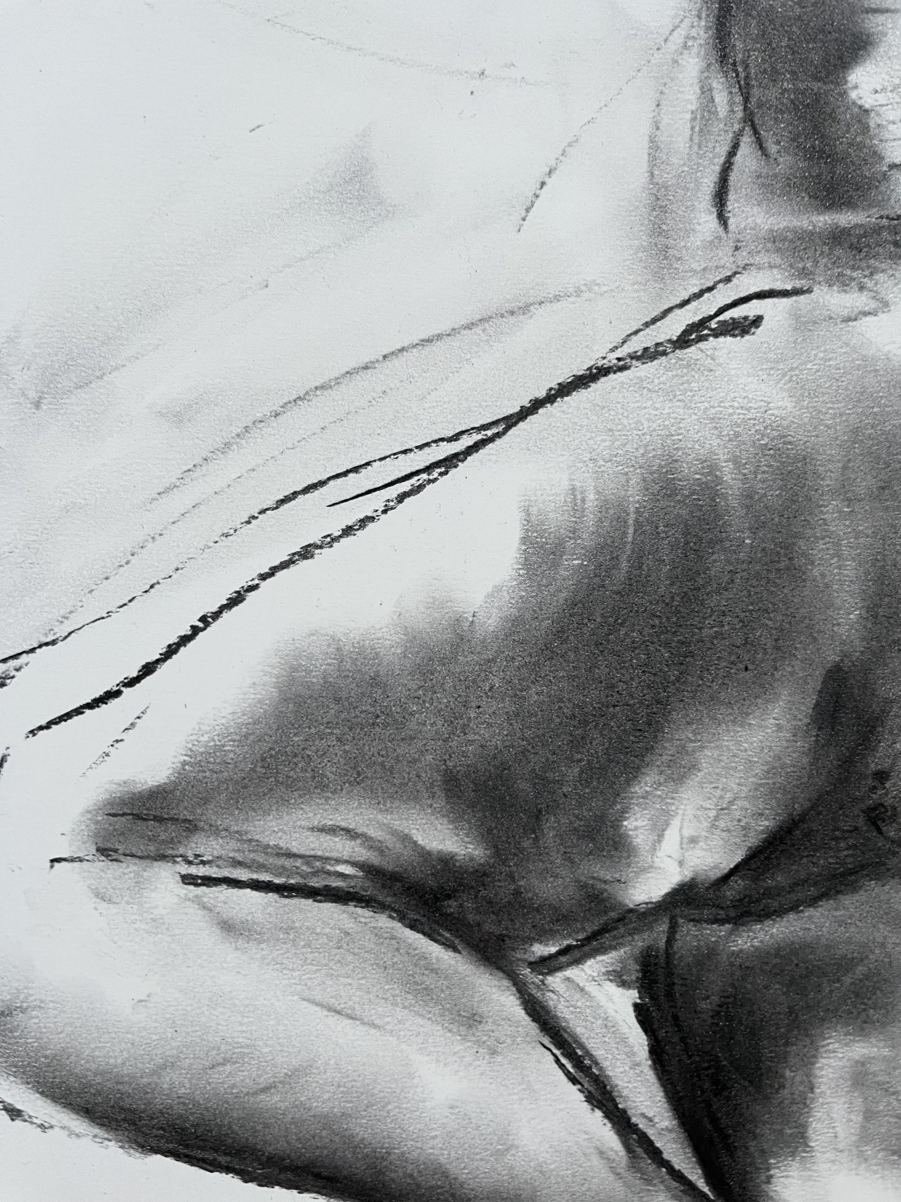 Dance For Life, Drawing, Charcoal on Paper For Sale 2