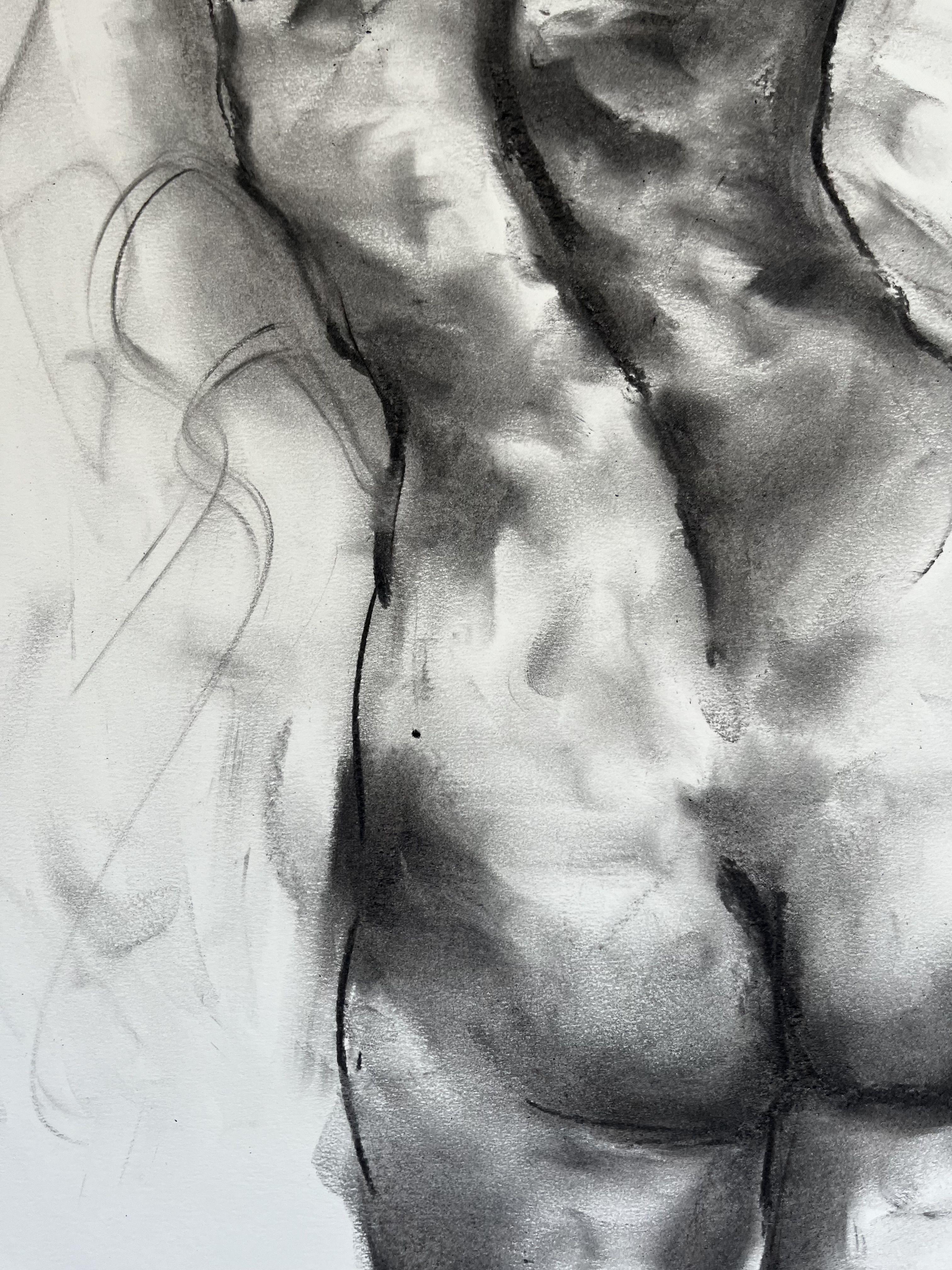 Storylines, Drawing, Charcoal on Paper For Sale 2