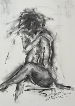 Light, Drawing, Charcoal on Paper