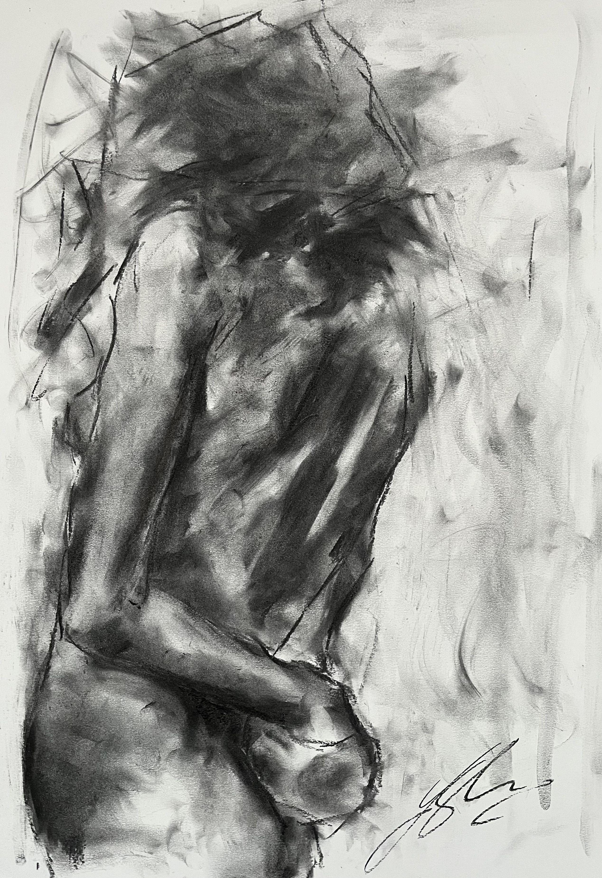Appearance, Drawing, Charcoal on Paper - Art by James Shipton