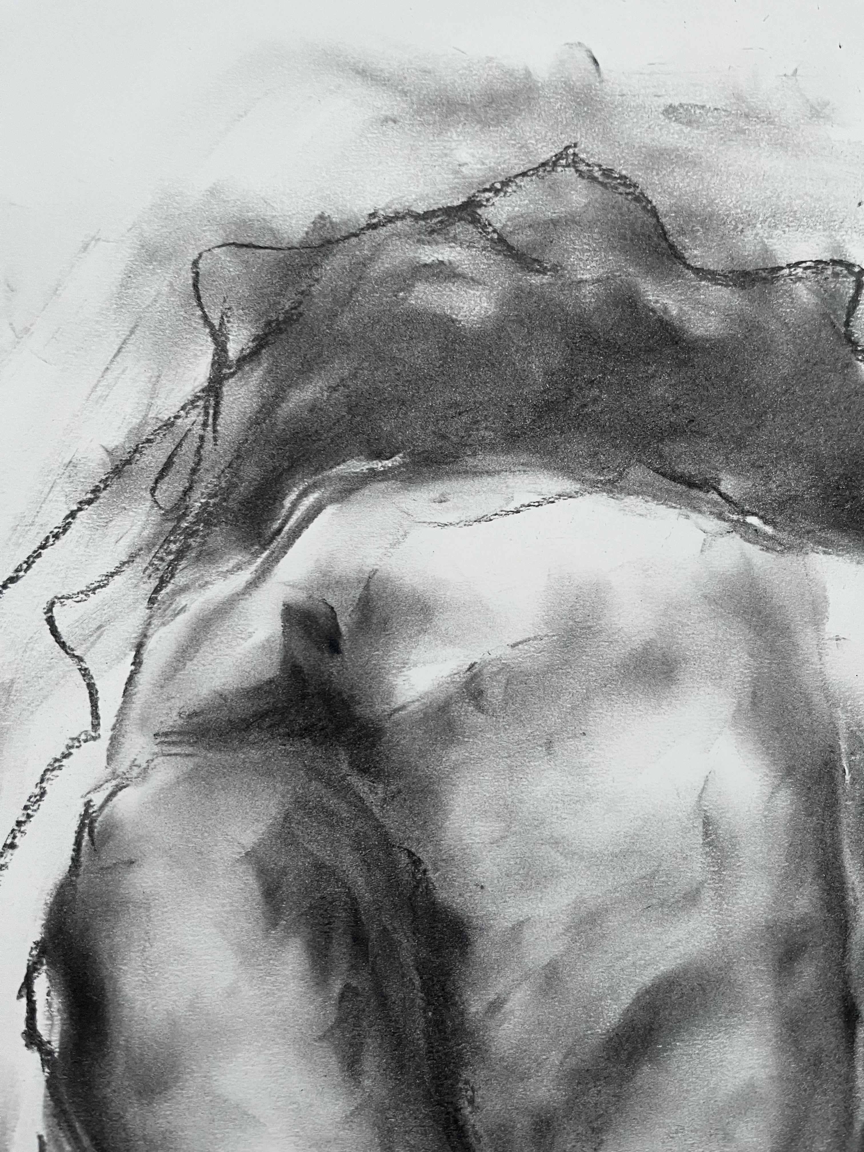 Changes, Drawing, Charcoal on Paper - Impressionist Art by James Shipton