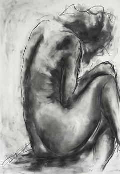 New Dawn, Drawing, Charcoal on Paper
