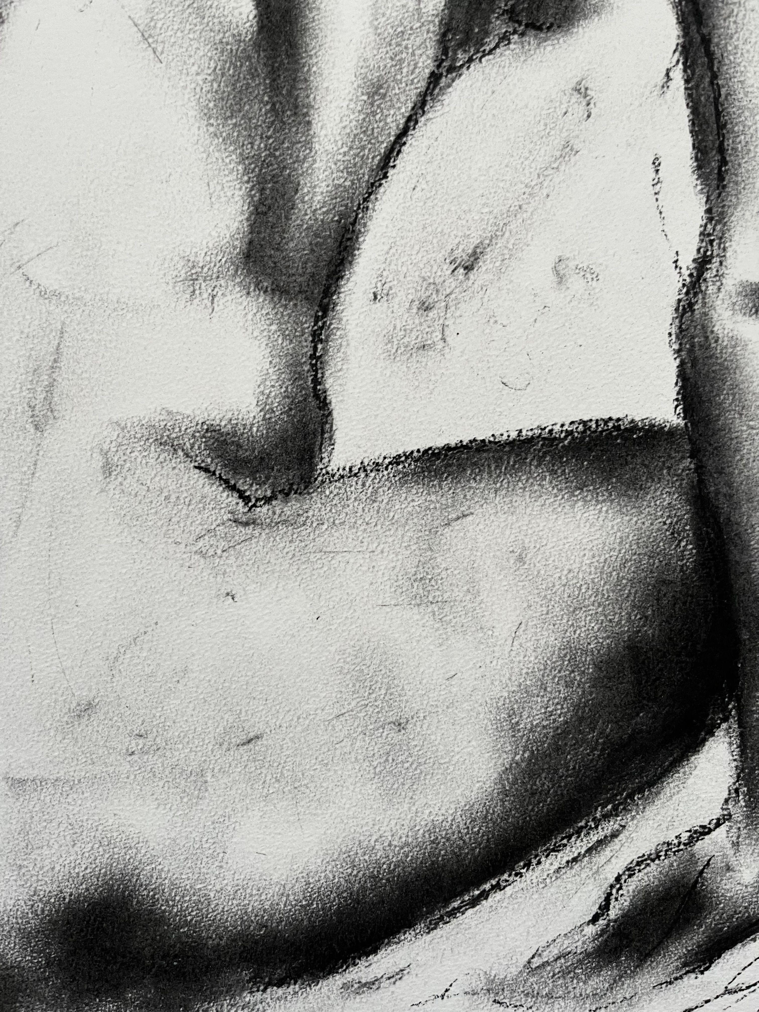 Deny, Drawing, Charcoal on Paper For Sale 2