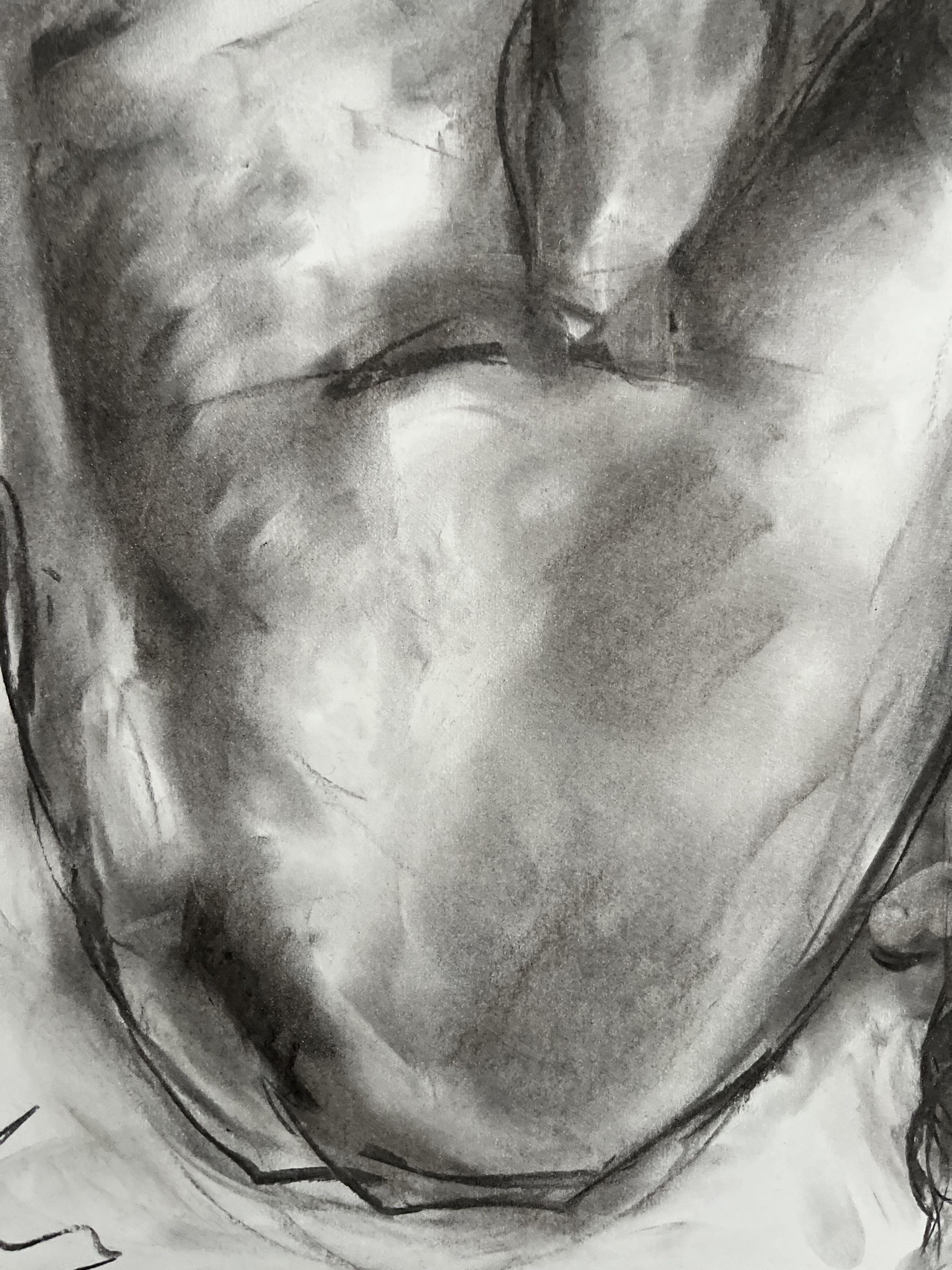 Chosen, Drawing, Charcoal on Paper For Sale 1