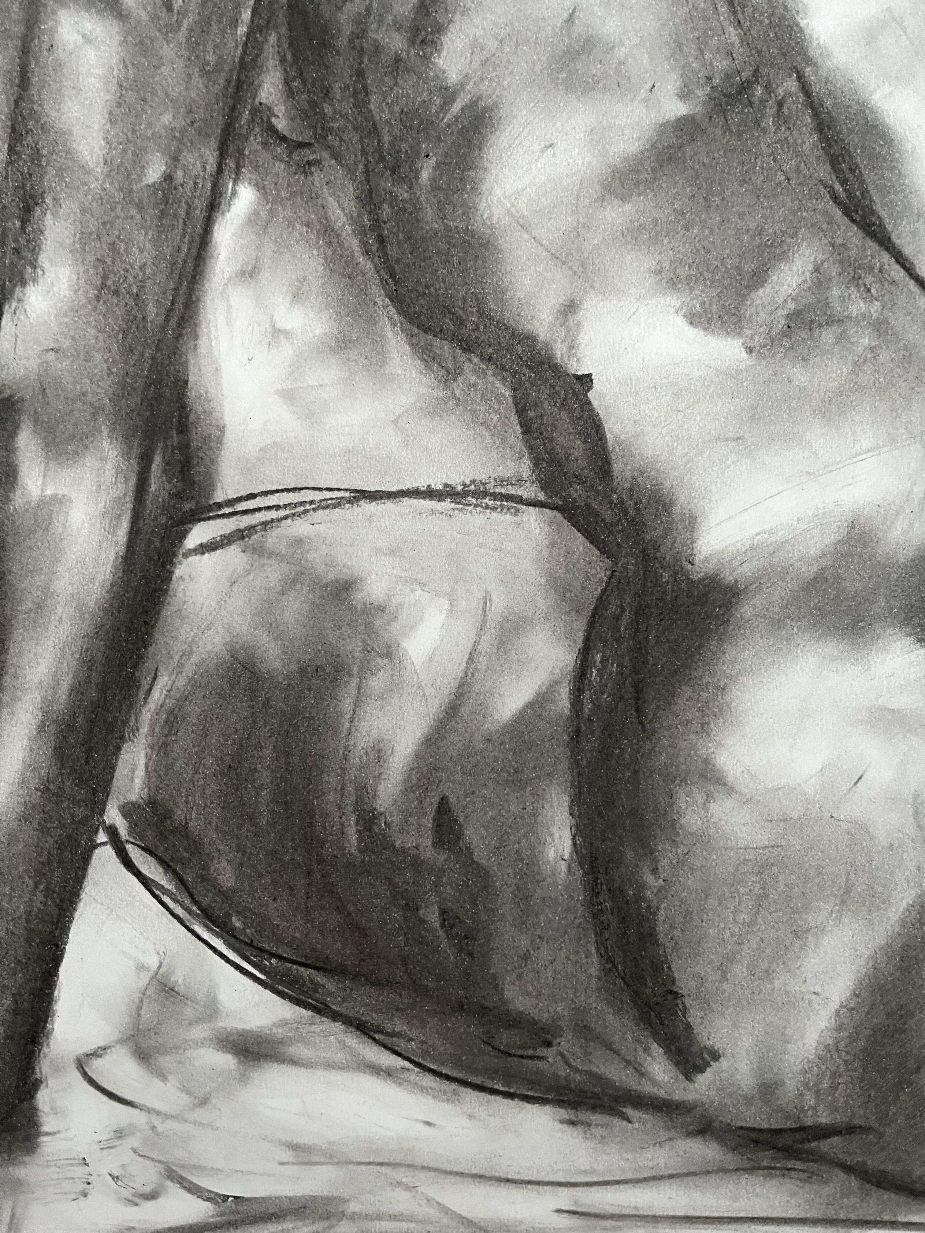Destiny, Drawing, Charcoal on Paper For Sale 2