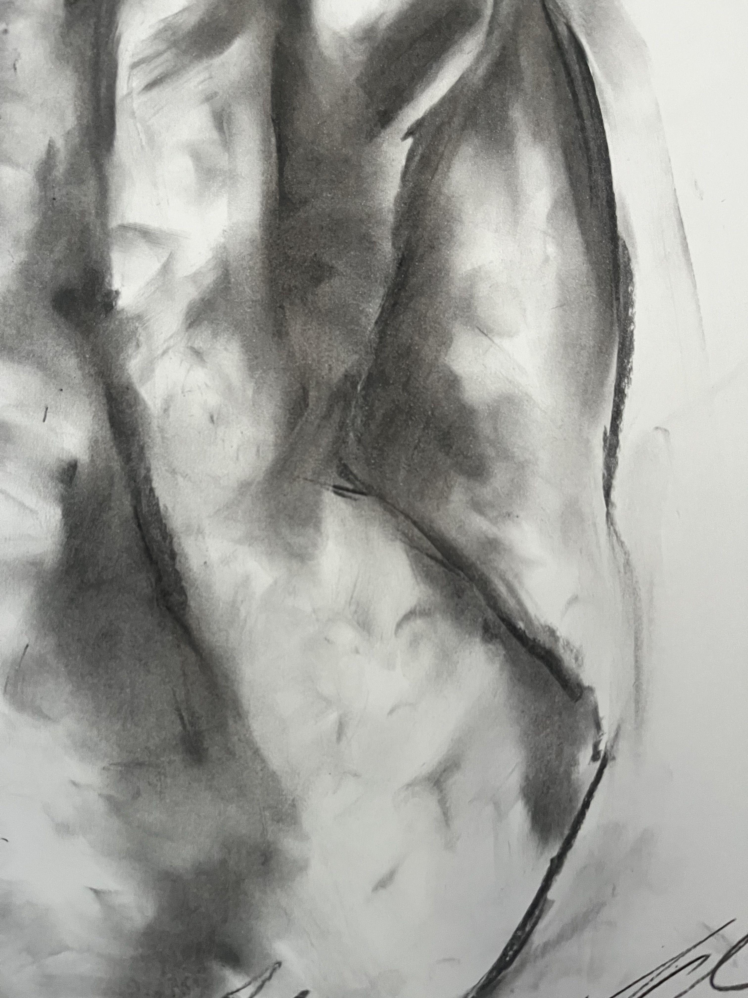 Identity, Drawing, Charcoal on Paper For Sale 2