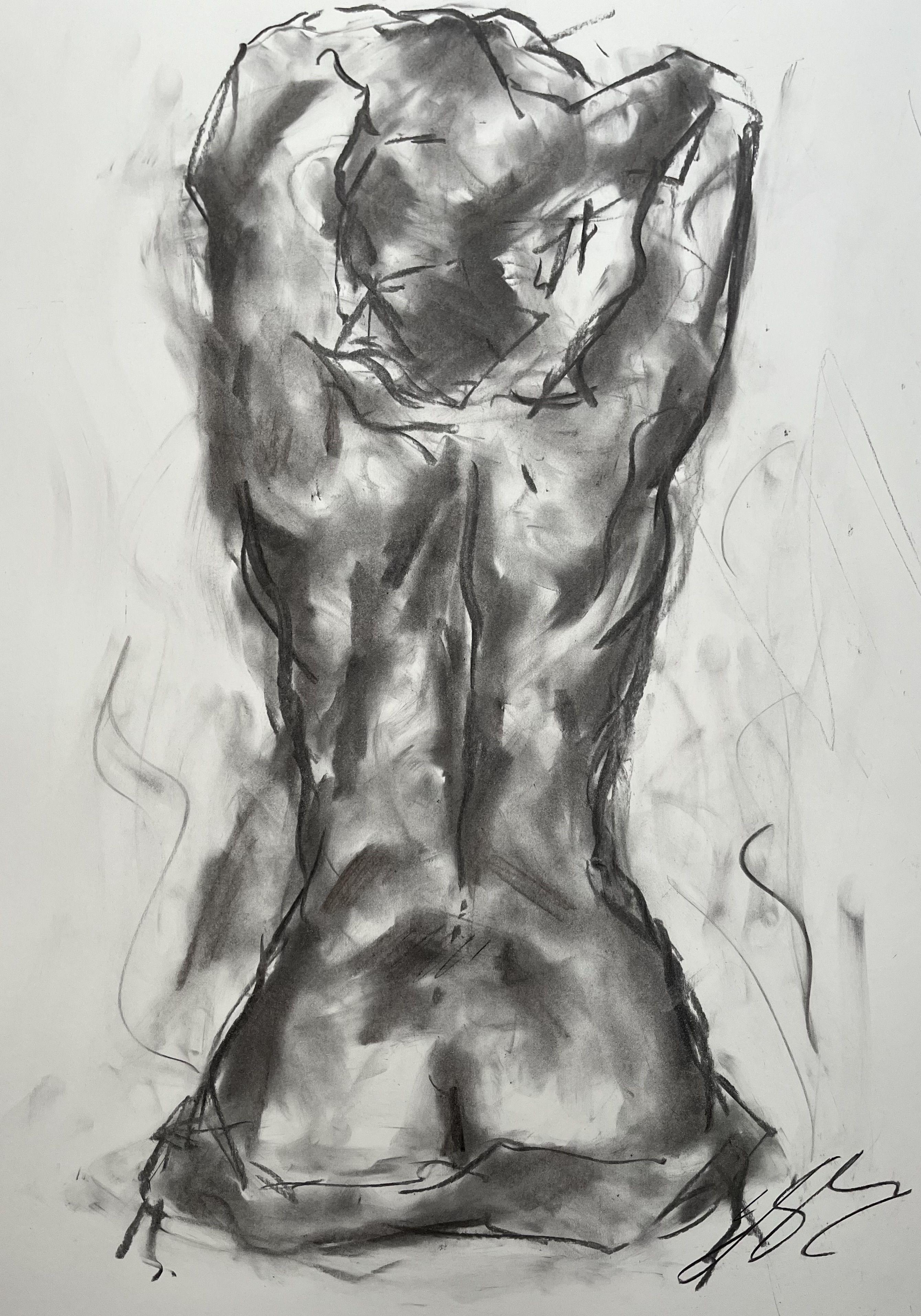 Clarify, Drawing, Charcoal on Paper - Art by James Shipton
