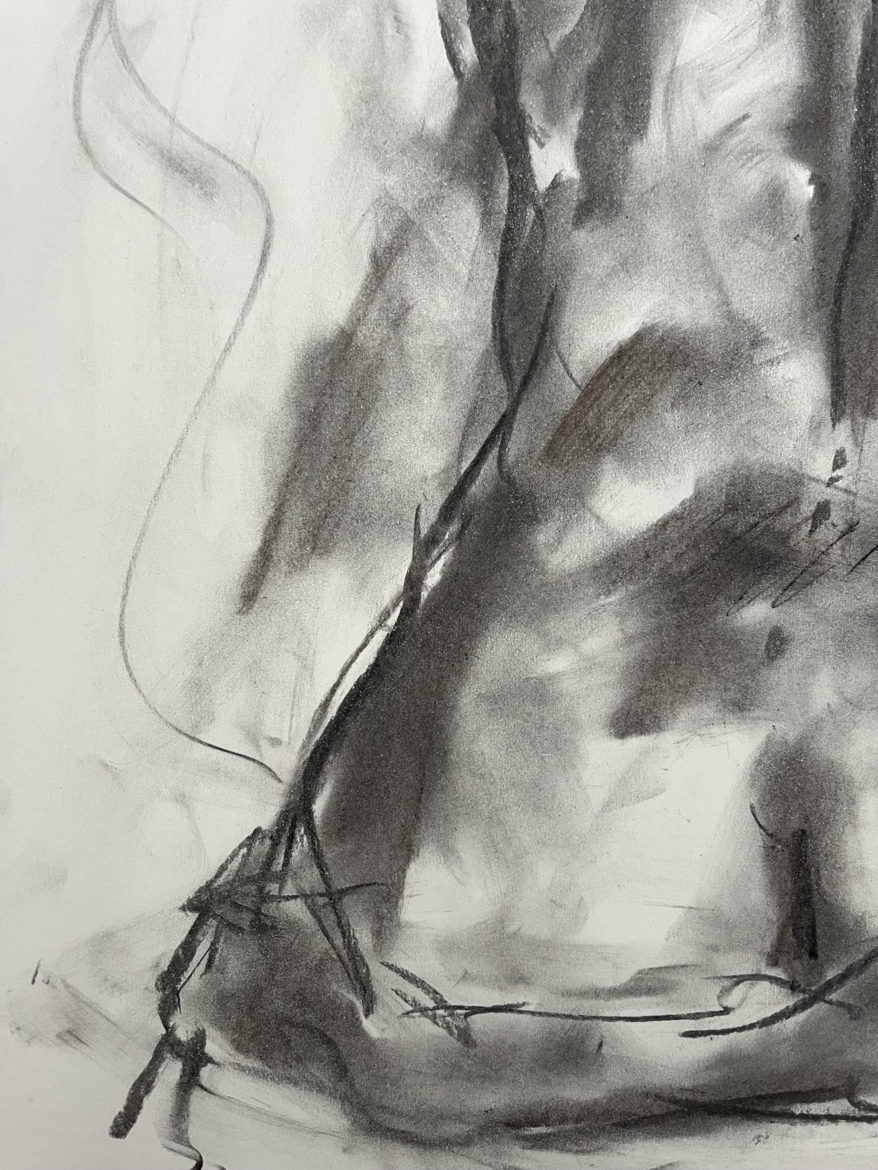 Clarify, Drawing, Charcoal on Paper For Sale 1