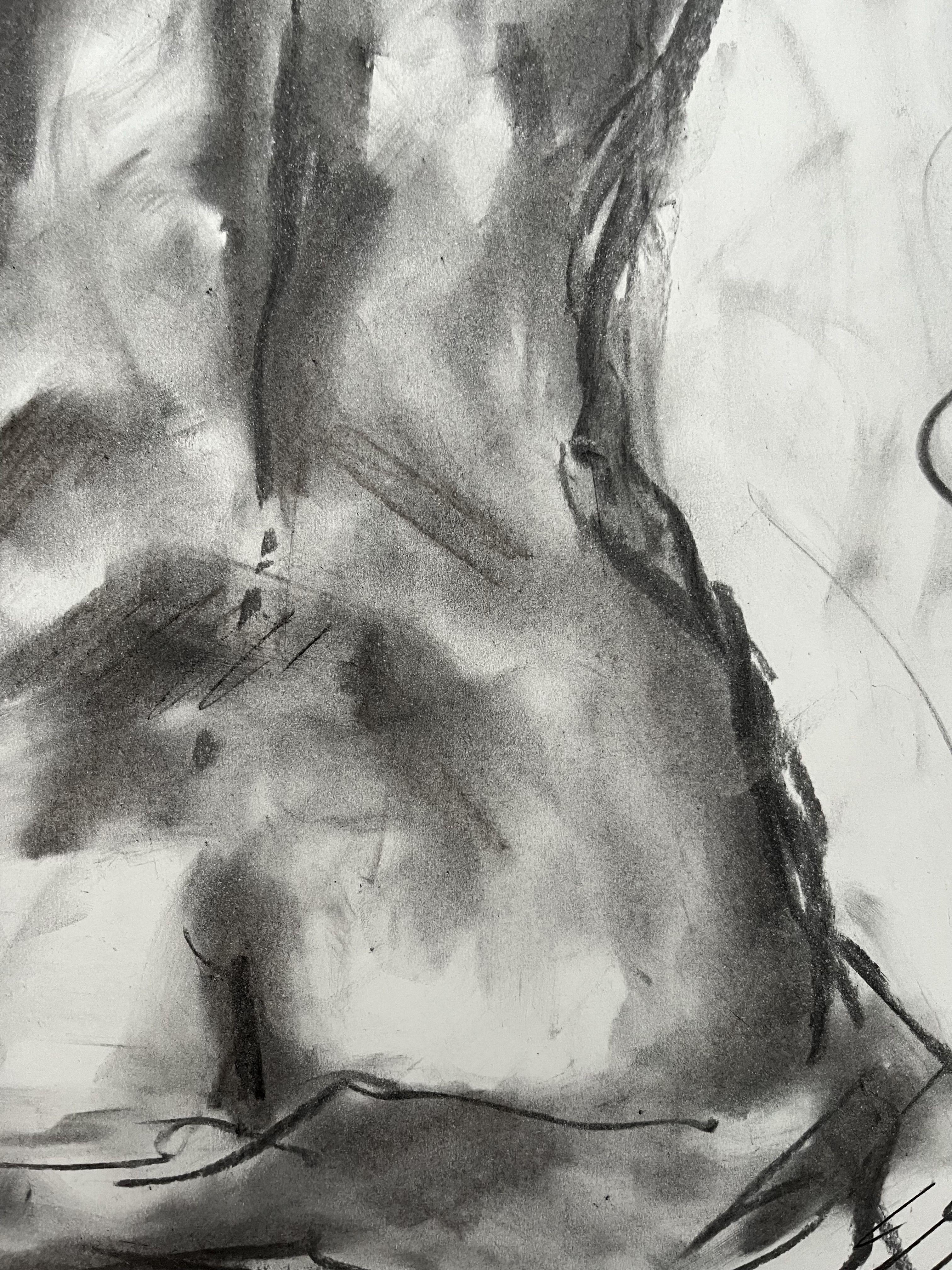 Clarify, Drawing, Charcoal on Paper For Sale 2