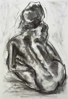 Unexpected, Drawing, Charcoal on Paper