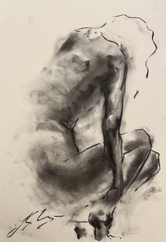Perceive, Drawing, Charcoal on Paper