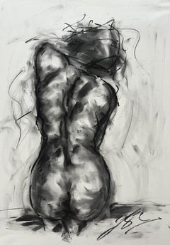 Augusta, Drawing, Charcoal on Paper