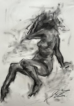 Only You, Drawing, Charcoal on Paper