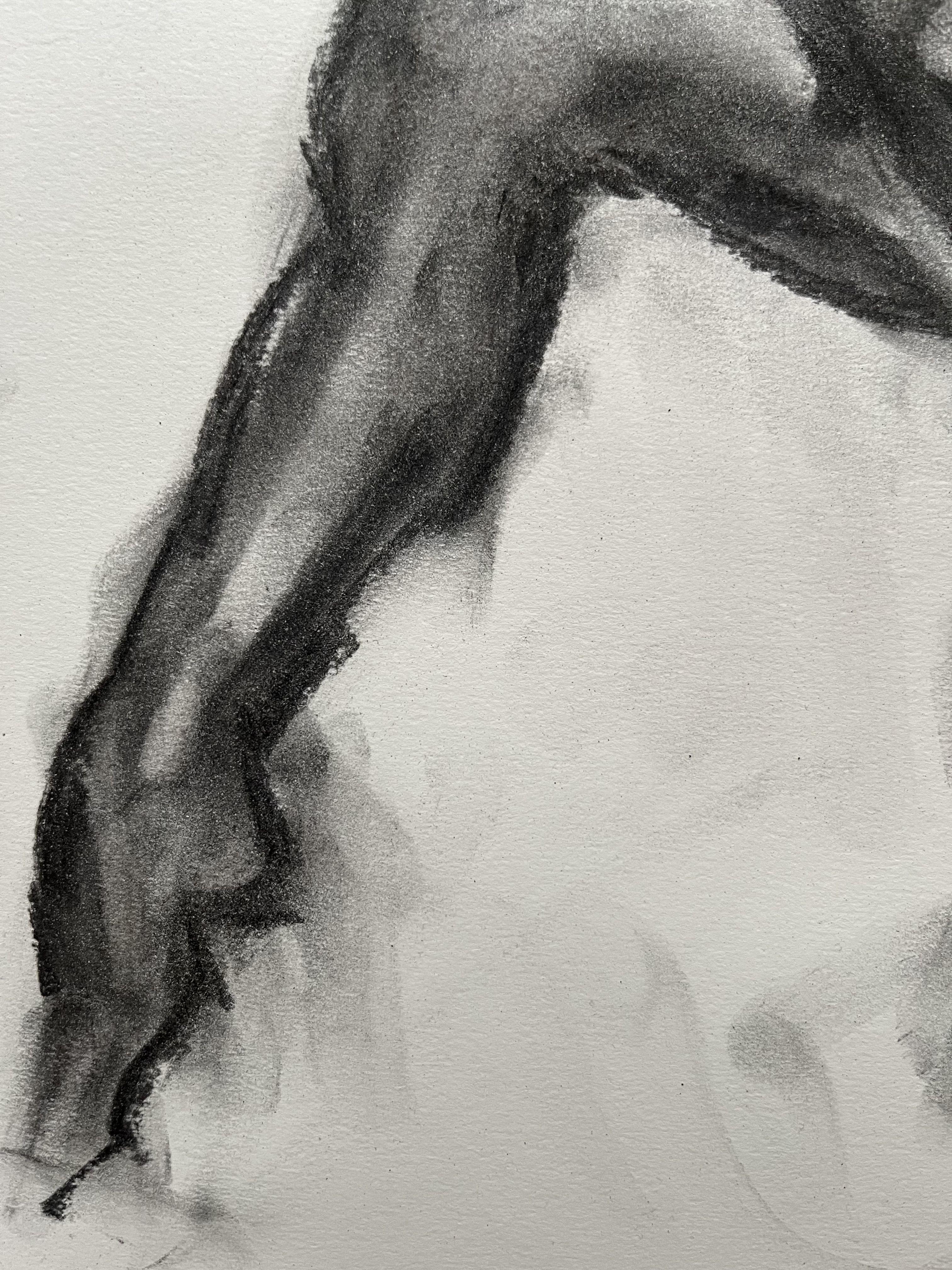 Only You, Drawing, Charcoal on Paper For Sale 2